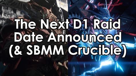 Destiny 2: The Next D1 Raid Date & SBMM Crucible - YouTube