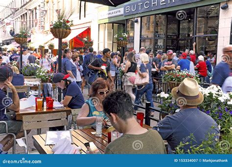 East 4th Street in Downtown Cleveland, Ohio, USA is Known for Outdoor ...