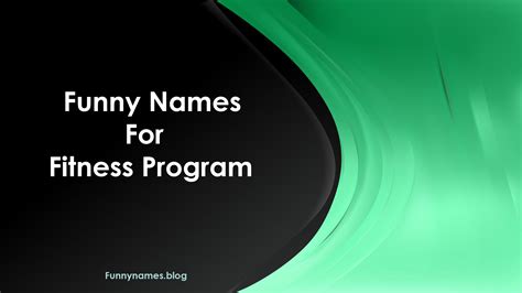 200+ Best Funny Fitness Program Names (2025)