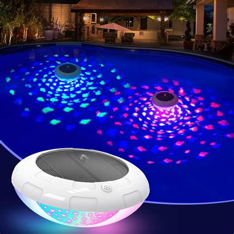 Snapklik.com : Goallim Solar Floating Pool Lights Fish Pattern, 6.5 RGB ...