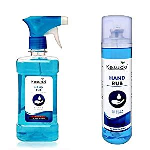 kesuda 1 Liter LIQUID Hand Sanitizer Spray With 250ml Perfume Spray(1L ...