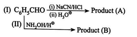 Two reactions are given: Select the correct statements.