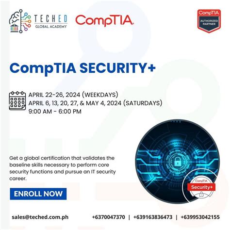 CompTIA Security+, Online event, Quezon City, Philippines, 22 April to ...