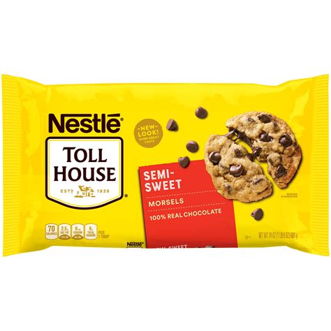 Nestle Toll House Semi-Sweet Chocolate Chip Morsels 24 Oz. Bag ...