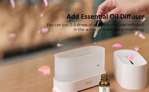 DONDA Aromatherapy Essential Oil Diffuser with Flame Light| 180mL Quiet ...