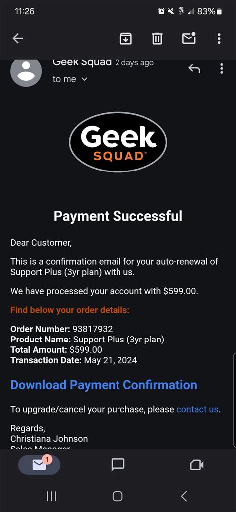 Geek Squad Email Scam? : r/Scams