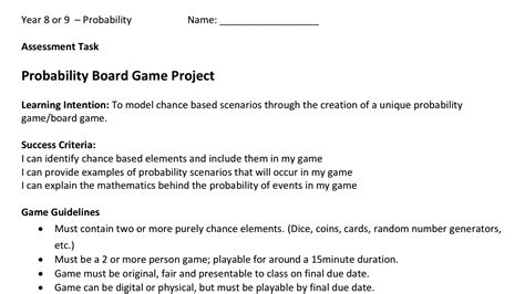 Image result for Math Probability Game Project