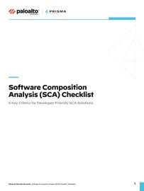 Software Composition Analysis (SCA) Checklist - Palo Alto Networks