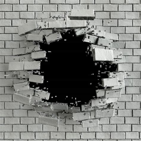 Image result for Exploding Brick Wall