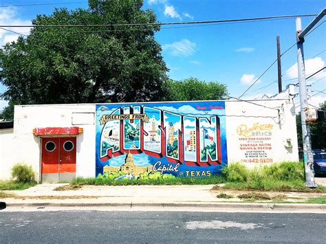 Greetings From Austin Mural in Austin, Texas