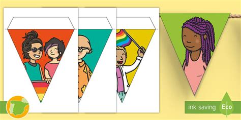 Banderitas de exposición: Día Internacional del Orgullo LGB