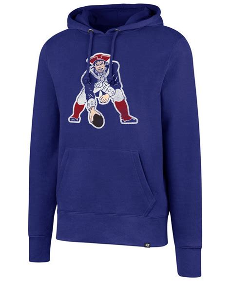 '47 Brand Men's New England Patriots Retro Knockaround Hoodie - Macy's ...