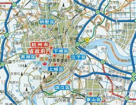 杭州高清地图全图|杭州地图全图高清版本下载 JPG 大图版 - 比克尔下载