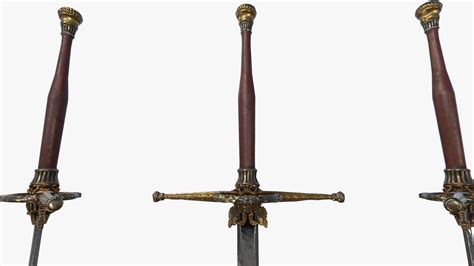 3D Fantasy Sword RPG Spanish Montante Mandoble Espadon Bastard Sword ...