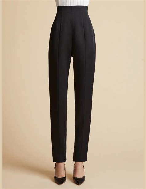 KHAITE “Lenn” high-waisted black pants - Spring/Summer 2024 for women