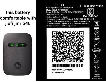 MATSV Mobile Battery For Jio FI 3 / Jio Fi 4 / 4G Router / SCUD ...