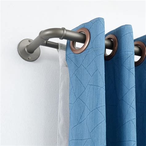 Buy Iron Curtain Rod for Windows 28 to 48, Wrap Around Window Double ...