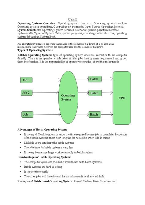 OS 2021 UNIT 1 - asdfasdf - Unit I Operating Systems Overview ...