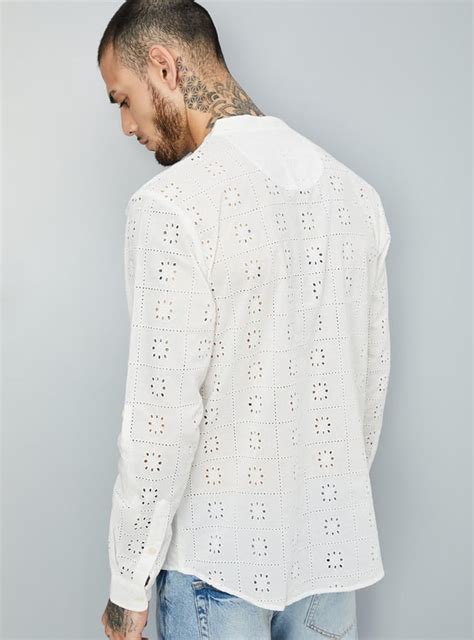 Buy Men Schiffli Short Kurta Online at just Rs. 1049.0 - 1000013554206 ...