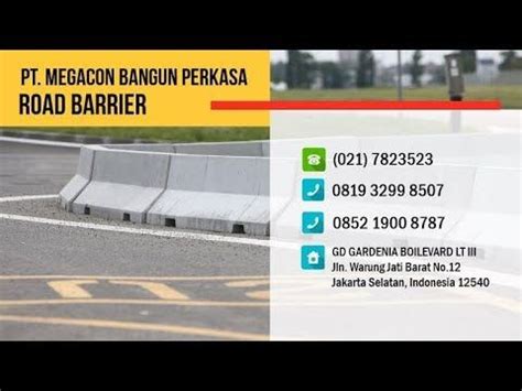 Video Road Barrier Beton Pracetak ☎ 0852 1900 8787 (Megacon.id ...