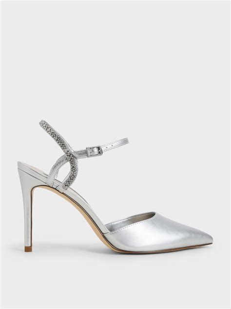 Silver Pumps & Court Shoes | Shop Online | CHARLES & KEITH MX