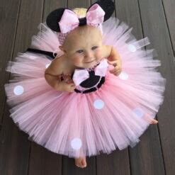 Minnie Mouse Infant & Toddler Girl's Tutu Dress with Headband