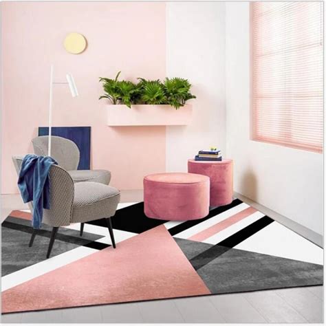 Modern Soft Carpet For Living Room Floor Mats With Black Linings ...