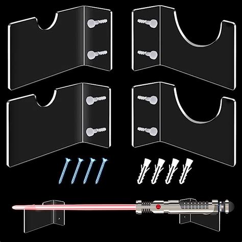 Buy Lightsaber Holder Wall Mount Lightsaber Display Rack Stand Clear ...