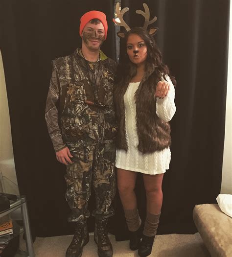 Deer and hunter Halloween costume | Cute couple halloween costumes ...