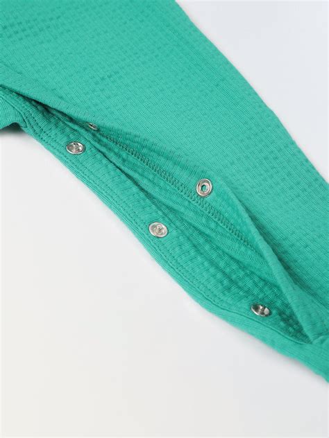 Infant Green Waffle-Knit Footed Romper & Fun Character Print Romper Se ...