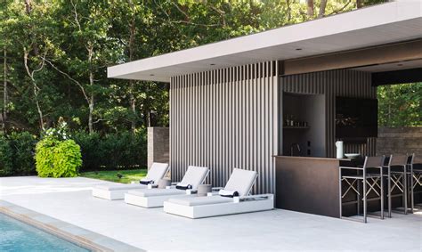 Inside Out Cabana | A Hamptons Modern Pool House