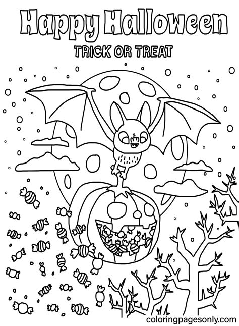 Printable Happy Halloween Coloring Pages - astra.edu.pl