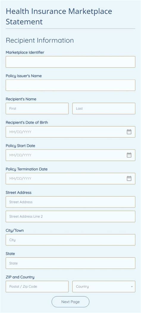 Medical Insurance Form 的图像结果