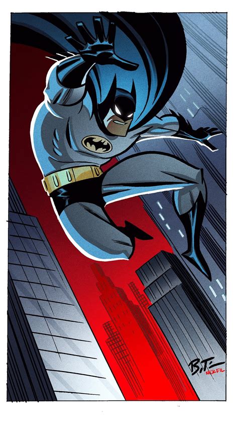 Batman drawn by Bruce Timm colored by me! : r/batman