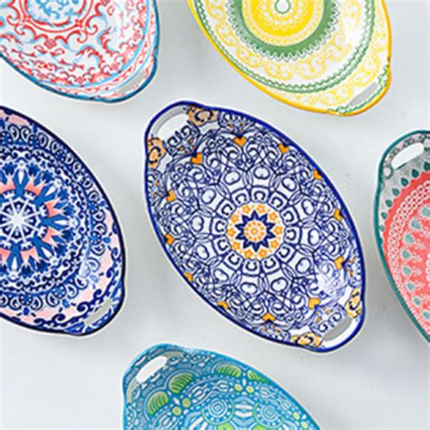 Mandala Long Dish Online - Premium Platter | Nestasia