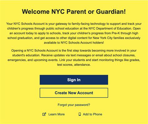 NYC School Accounts – Family Resources – P94M