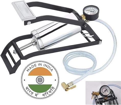 Airmaker SB001 Steel Chrome Plated Air Foot Pump| Air Pump for Car or ...