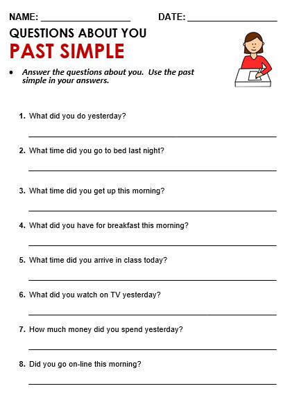 Image result for Past Simple Questions Practice