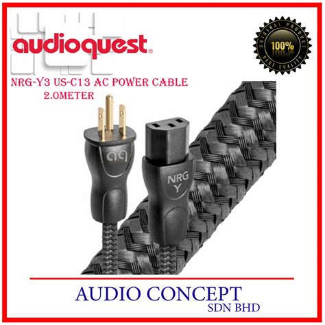 AudioQuest NRG-Y3 US-C13 Ac Power Cable-2.0Meter - Audio Concept