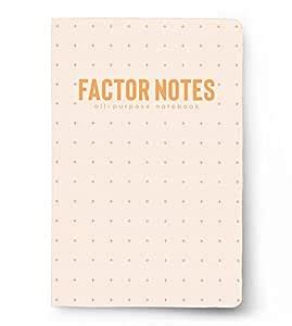 FACTOR NOTES Notebook: 120 GSM Natural Shade Paper Journal Diary, A5 ...