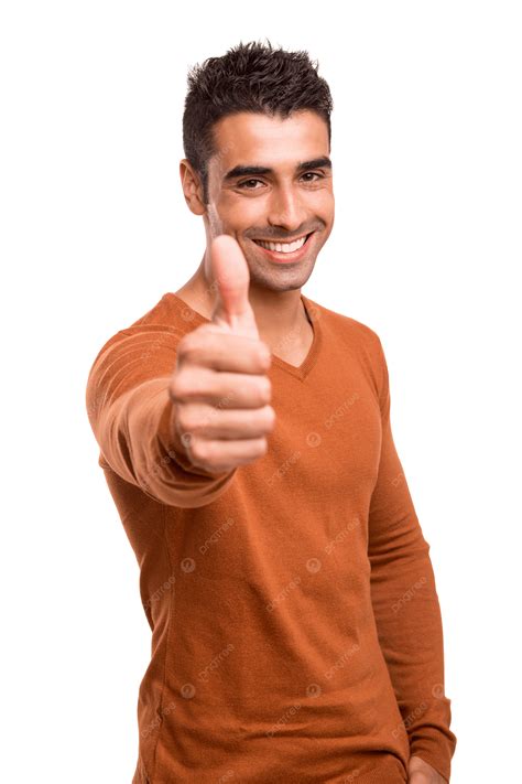 Smiling Guy Showing Thumbs Up Young Man Thumbs, Proud, Cheerful ...
