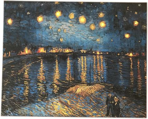 Buy Hong Art-Lighted LED Prints of Starry Night by Van Gogh Paintings ...