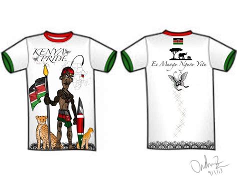 t-shirt design based on the theme of Kenyan flag | Freelancer