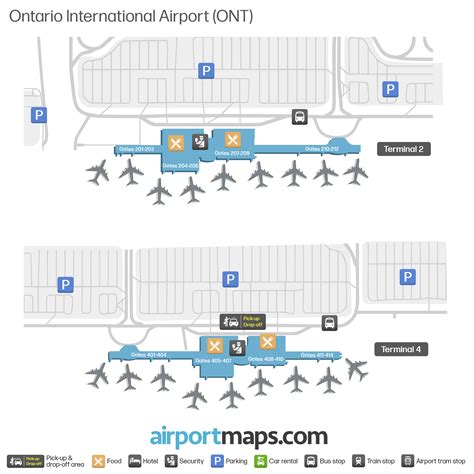 Map of Ontario International Airport (ONT) – Terminals Map ...