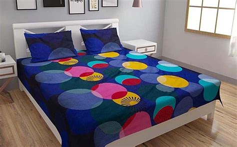 Buy IVAZA Premium 160 TC Latest Beautiful 3D bedsheet Double Bed ...