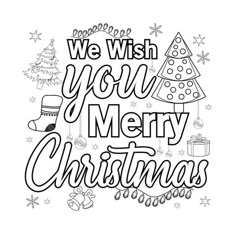 Merry Christmas Images Coloring Pages