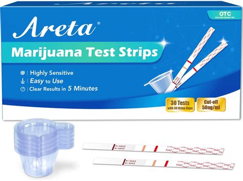 Amazon.com: Areta Cotinine Test Strip: Nicotine Tests for Home Continine Urine Screen Test Kits ...