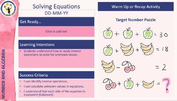 Solving Equations with Inverse Operations 的图像结果