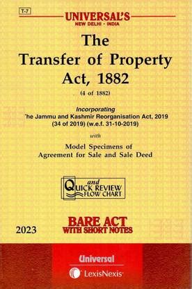 The Transfer Of Property Act, 1882 | Universal LexisNexis | 2023: Buy ...