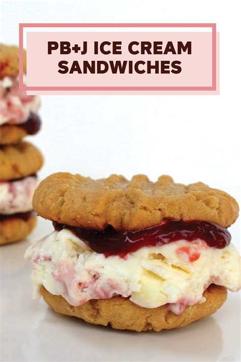 Once your kids see these PB & J Ice Cream Sandwiches they won’t be able ...